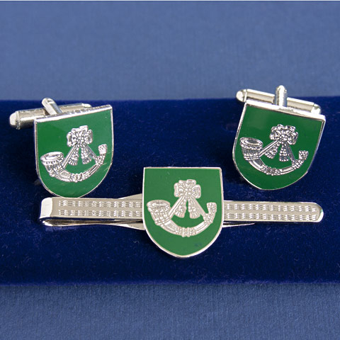 Light Infantry Regiments boxed cufflink and tie bar