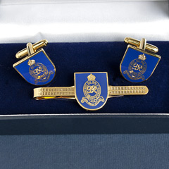 Royal Horse Artillery Cufflinks and Tiepin Set