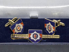 Coldstream Guards boxed cufflink and tie bar