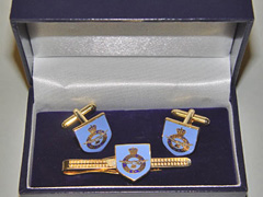 RAF boxed cufflink and tie bar