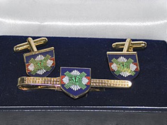 Scots Guards boxed cufflink and tie bar