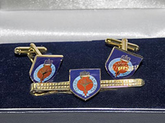 Welsh Guards boxed cufflink and tie bar