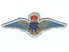 RAF wings sew on patch