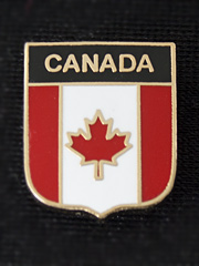 Canada Maple Leaf Shield Lapel Badge