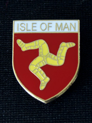 Isle of Man Shield Lapel Badge