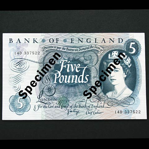 Five Pounds Blue J.B.Page