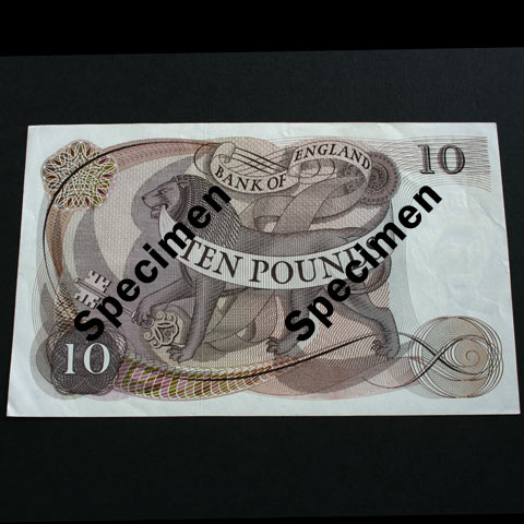 Brown Ten Pound Banknote signed by FForde - 1967