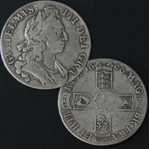 1696 William 3rd Crown