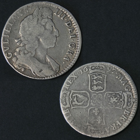 1697 William 3rd Half Crown