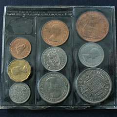 1953 pre-decimal 9 coin set