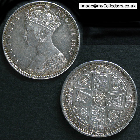 1849 Victorian Florin - Godless