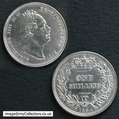 1834 William IV Shilling Image 2