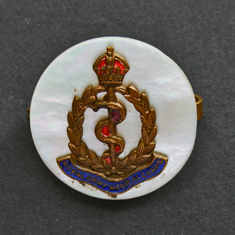 RAMC George Crown Sweetheart Brooch