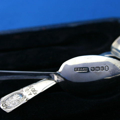 1935 Silver wedding Boxed Spoon Set