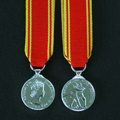 Fire Brigade Long Service Miniature Medal