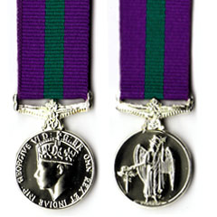 George VI General Service Medal miniature