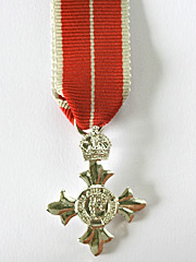 OBE Military miniature medal type 2