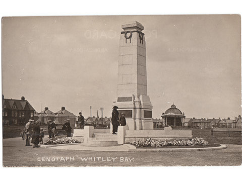 Whitley Bay Cenotaph Postcard - Northumberland