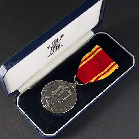 Fire Brigade Long Service Boxed Medal
