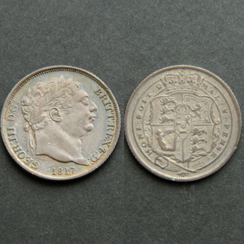 George 3rd 1817 Sixpence