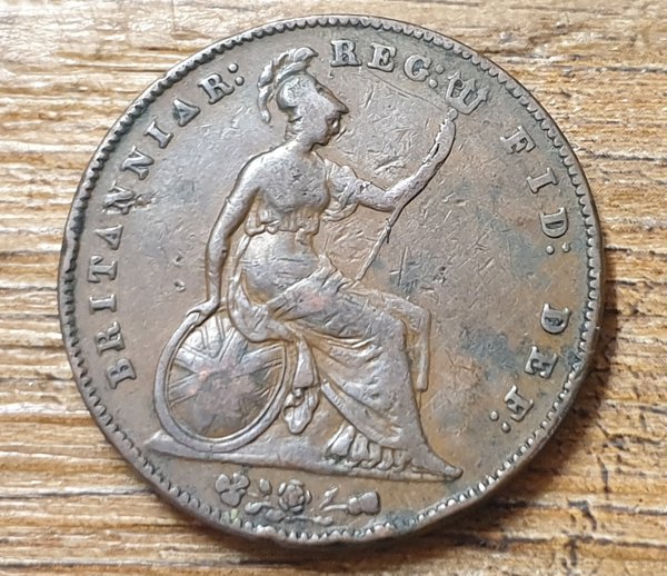 1857 penny - Queen Victoria