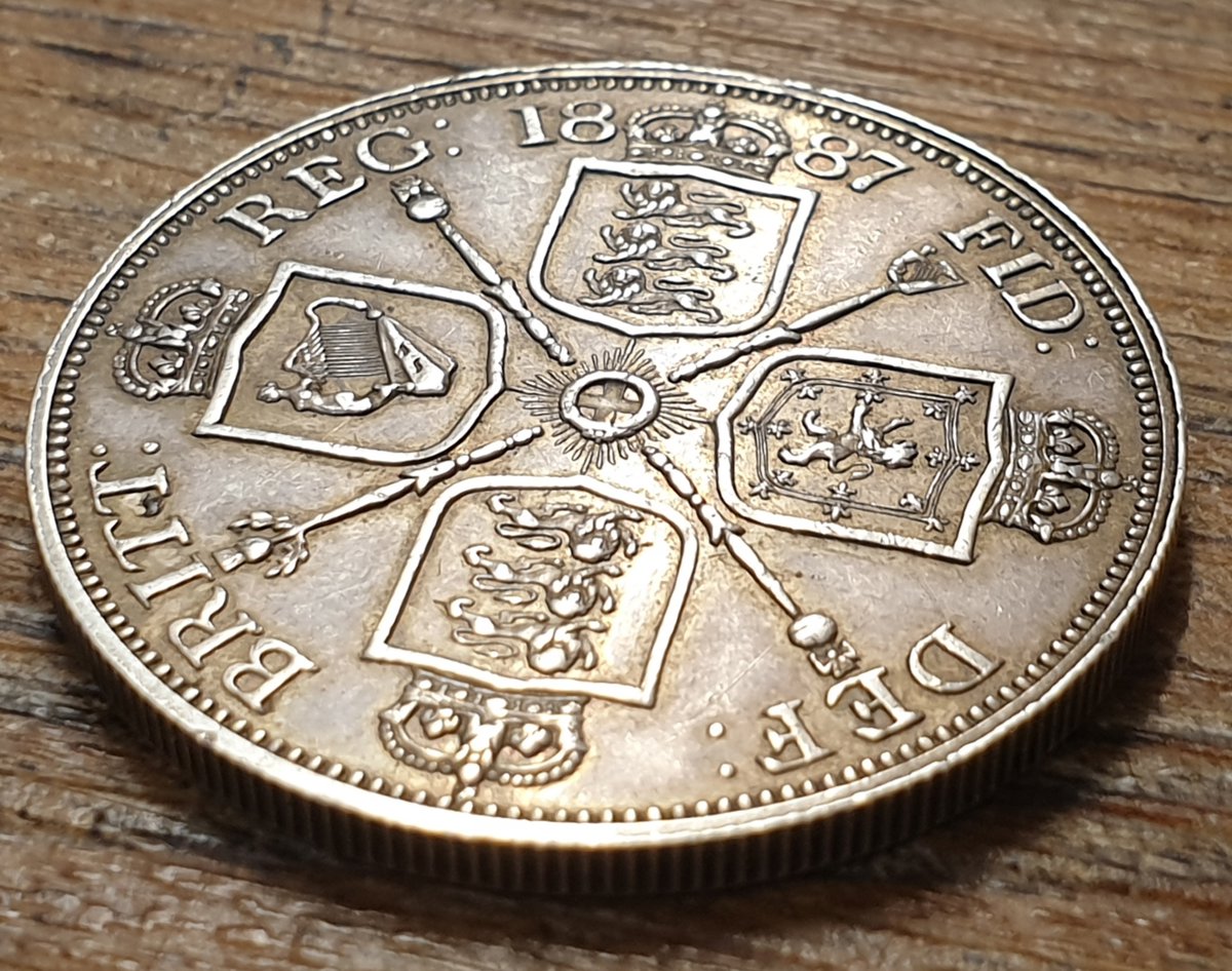 1887 Double Florin - Queen Victoria