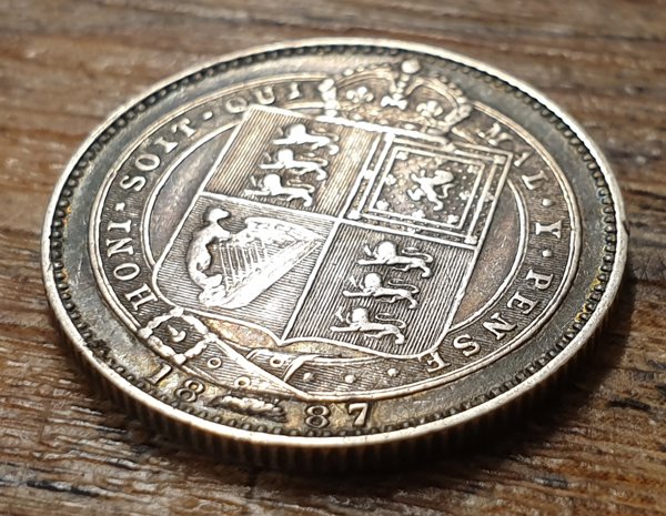 1887 shilling - Queen Victoria