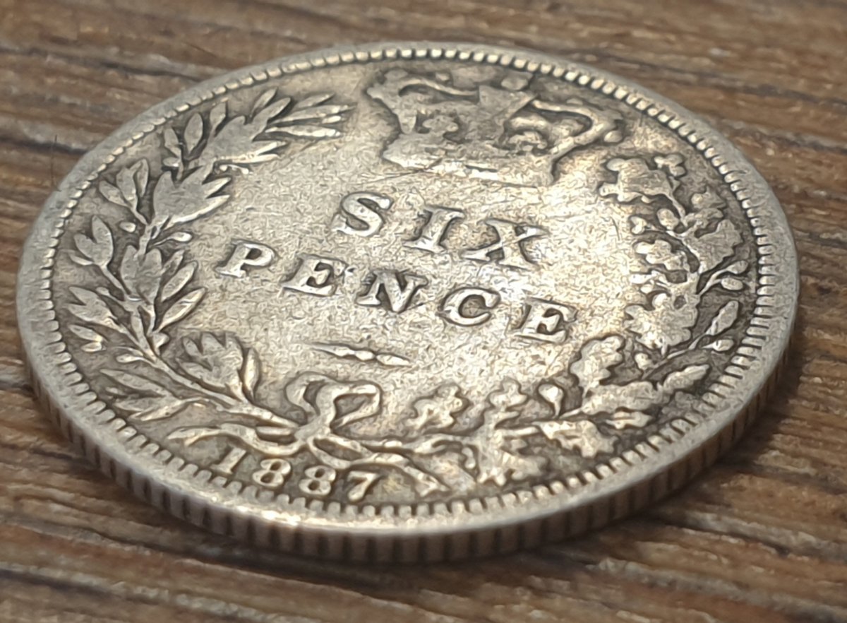 1887 sixpence - Queen Victoria