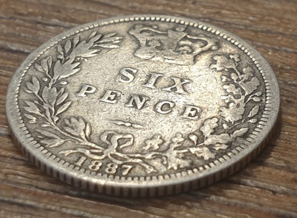 1887 sixpence - Queen Victoria