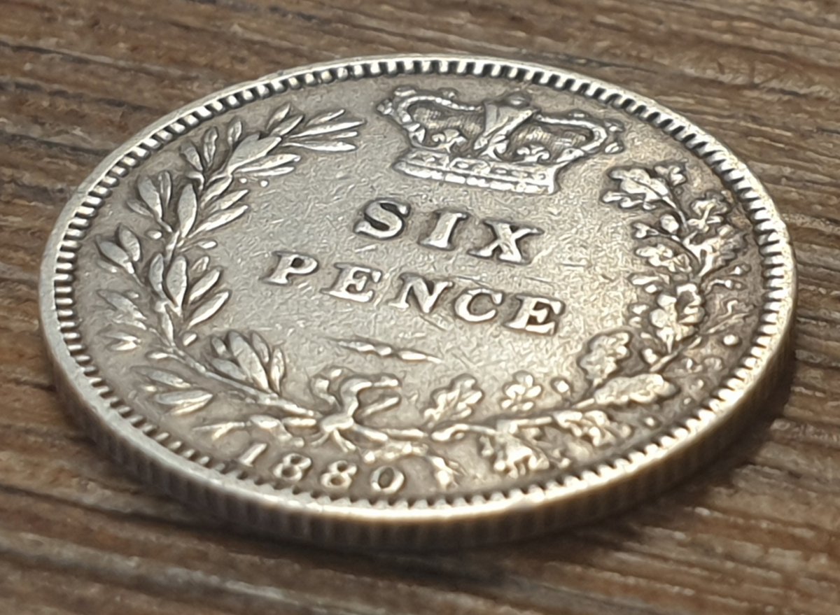 1880 sixpence - Queen Victoria