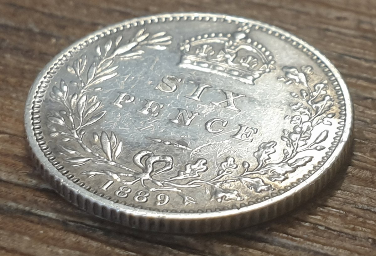 1889 sixpence - Queen Victoria