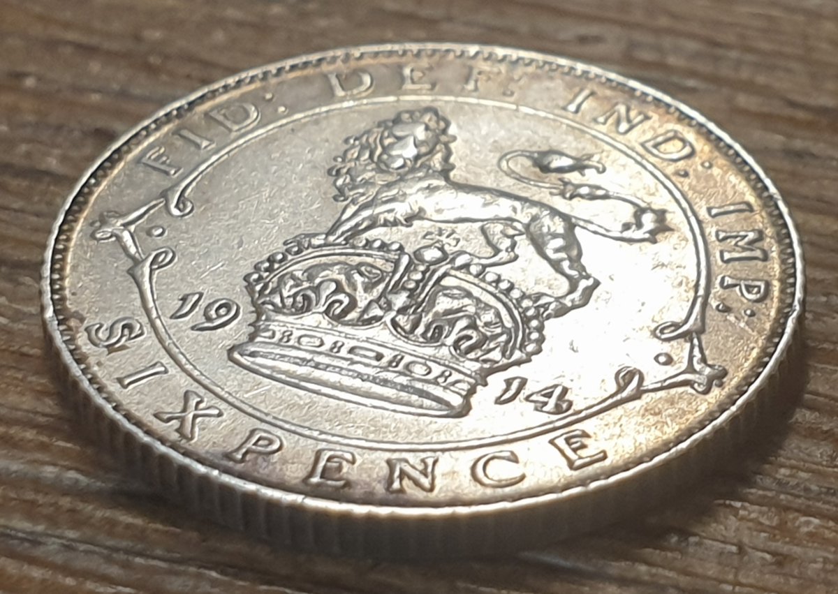 1914 sixpence - King George V