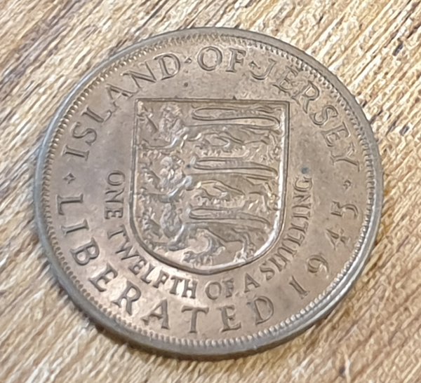 1945 Jersey penny - King George VI