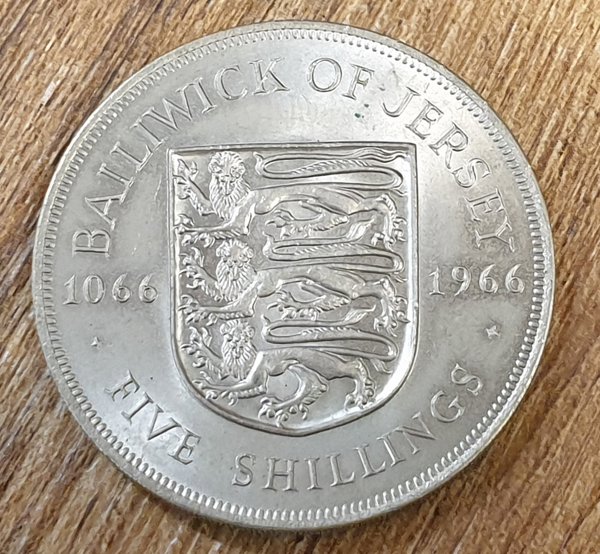 1966 Jersey crown - Queen Elizabeth II