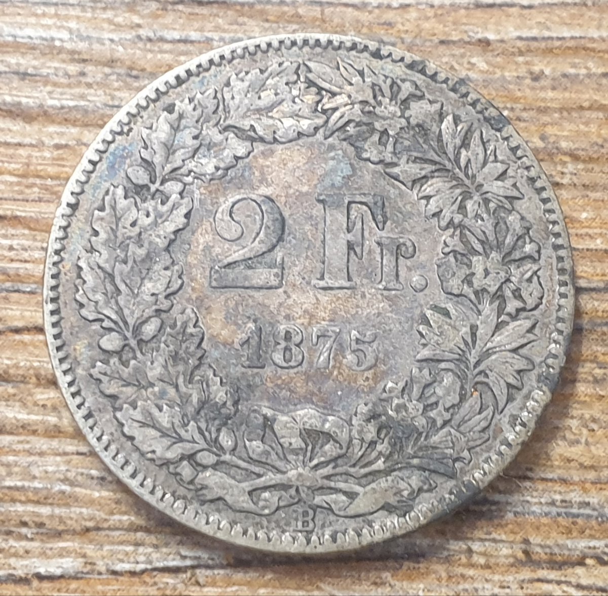 Swiss - two francs - 1875