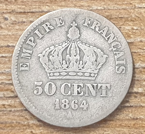France - fifty cent - 1864