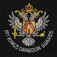 1st Kings Dragoon Guards silk blazer badge