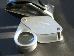 Powerful 8x fold out magnifying glass