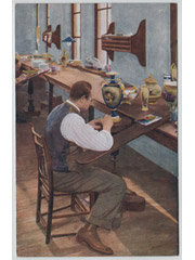 Royal Worcester China Tucks Postcard