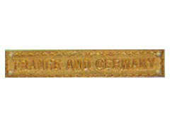 France and Germany Medal Bar