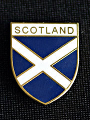 Scottish Cross of St.Andrews Lapel Badge